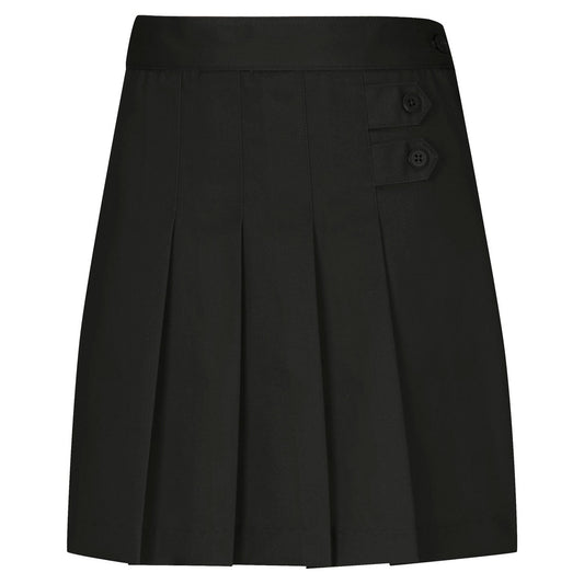 Girls Stretch Pleated Tab Scooter - BLACK - SPECIAL ORDER!