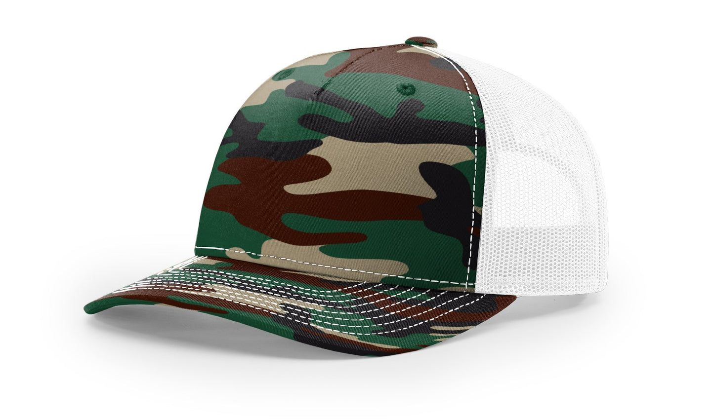 Richardson 112PFP Printed Five-Panel Mesh Back Cap