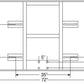 42" x 72" Extended Life Short Glass Conversion Backboard