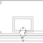 42" x 72" Unbreakable Short Glass Backboard
