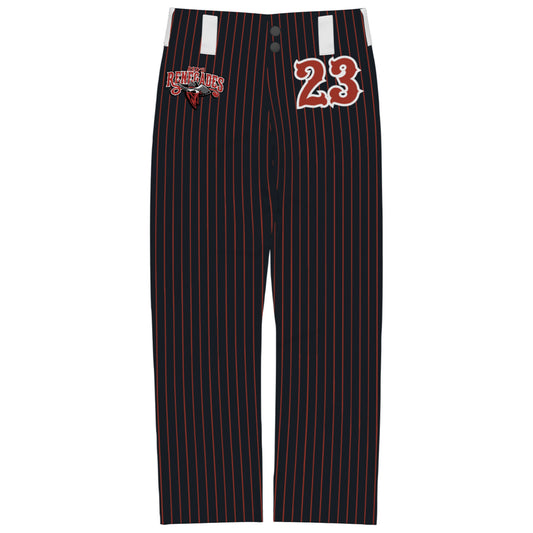 Black Pants With Red Pinstripes