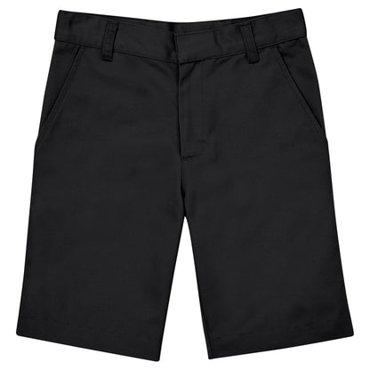 Boys Flat Front Short - BLACK