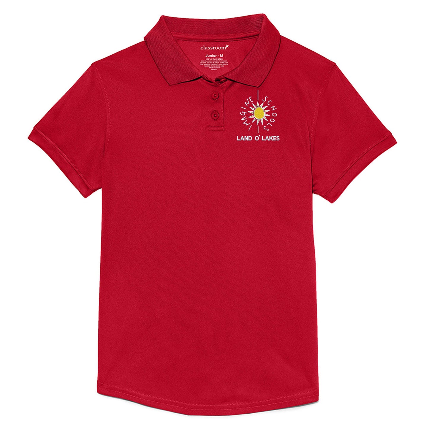 Imagine School Land O' Lakes Girls Moisture Wicking Polo