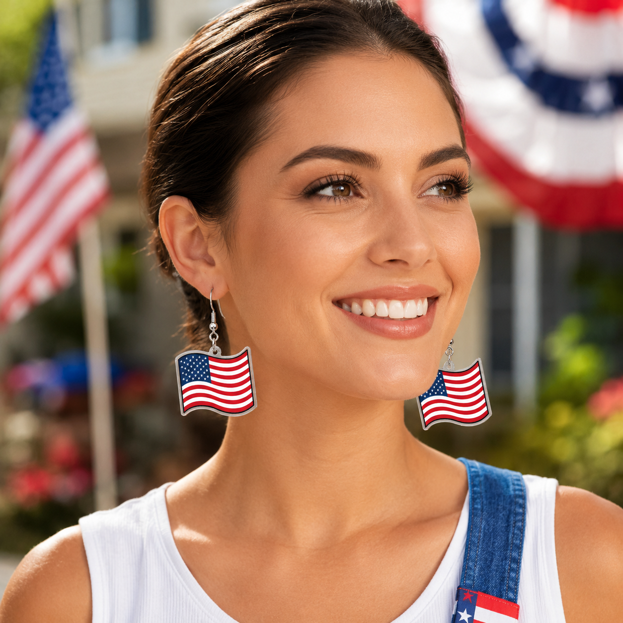 4th of July Earrings - America 250