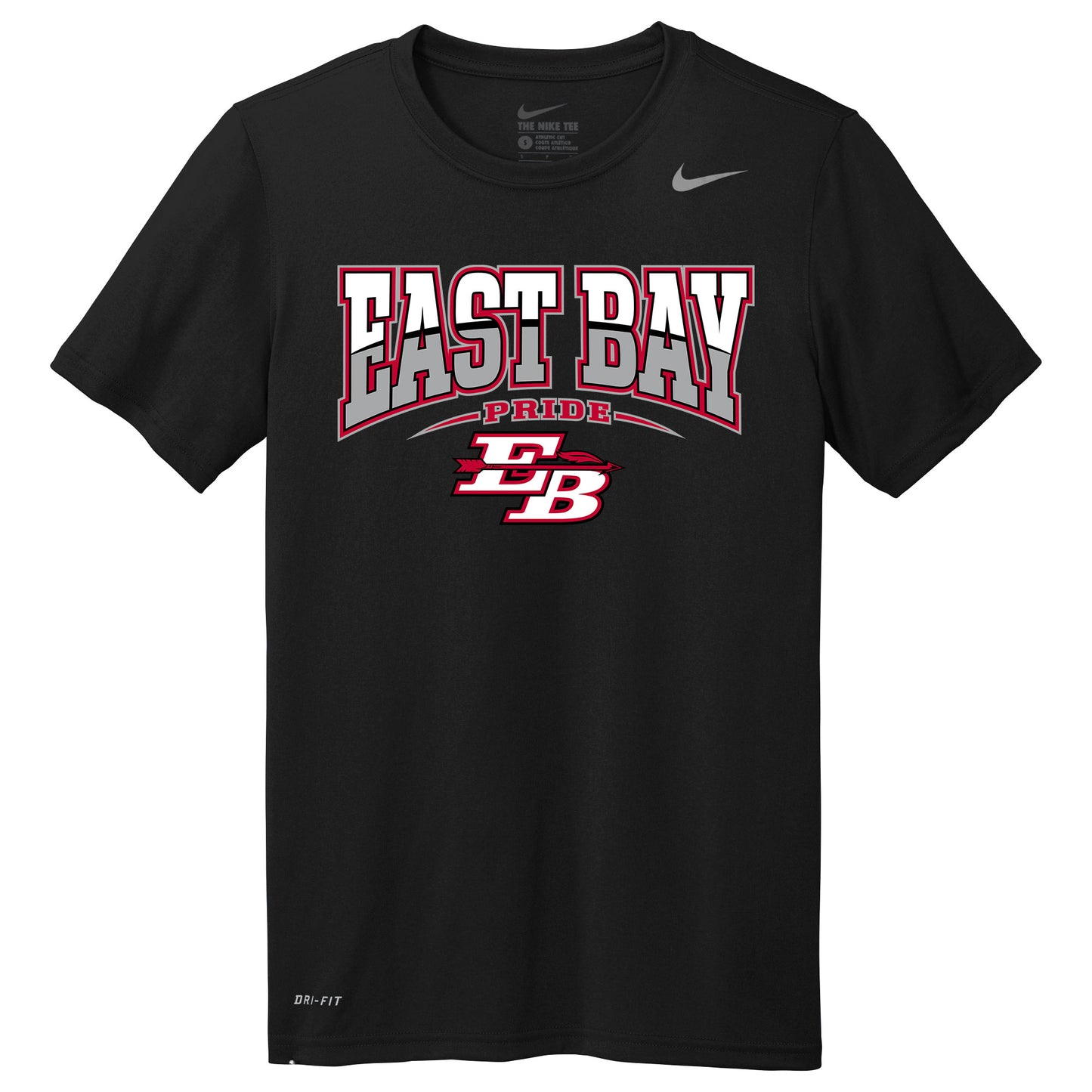 East Bay High School Nike Legend Tee with Printed East Bay Logo