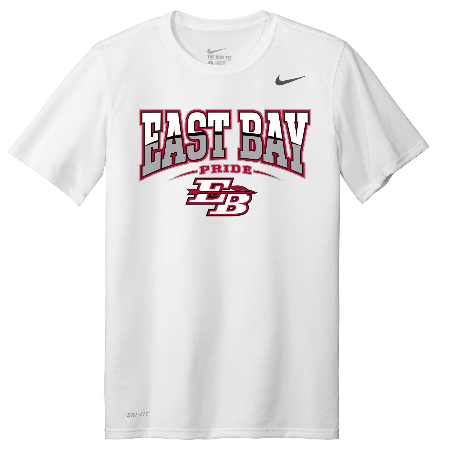 East Bay High School Nike Legend Tee with Printed East Bay Logo