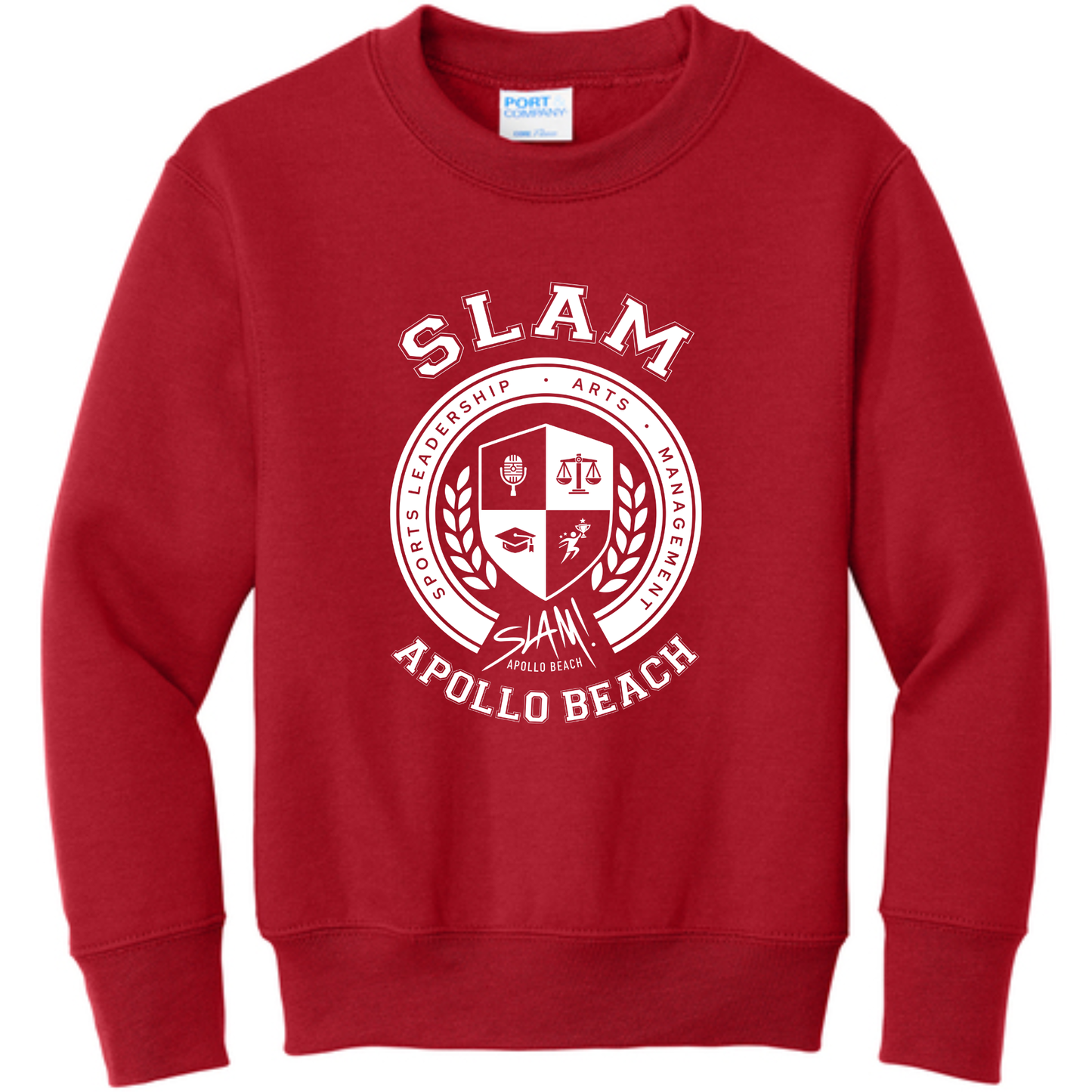 Slam Apollo Elementary Crewneck - Crest Logo