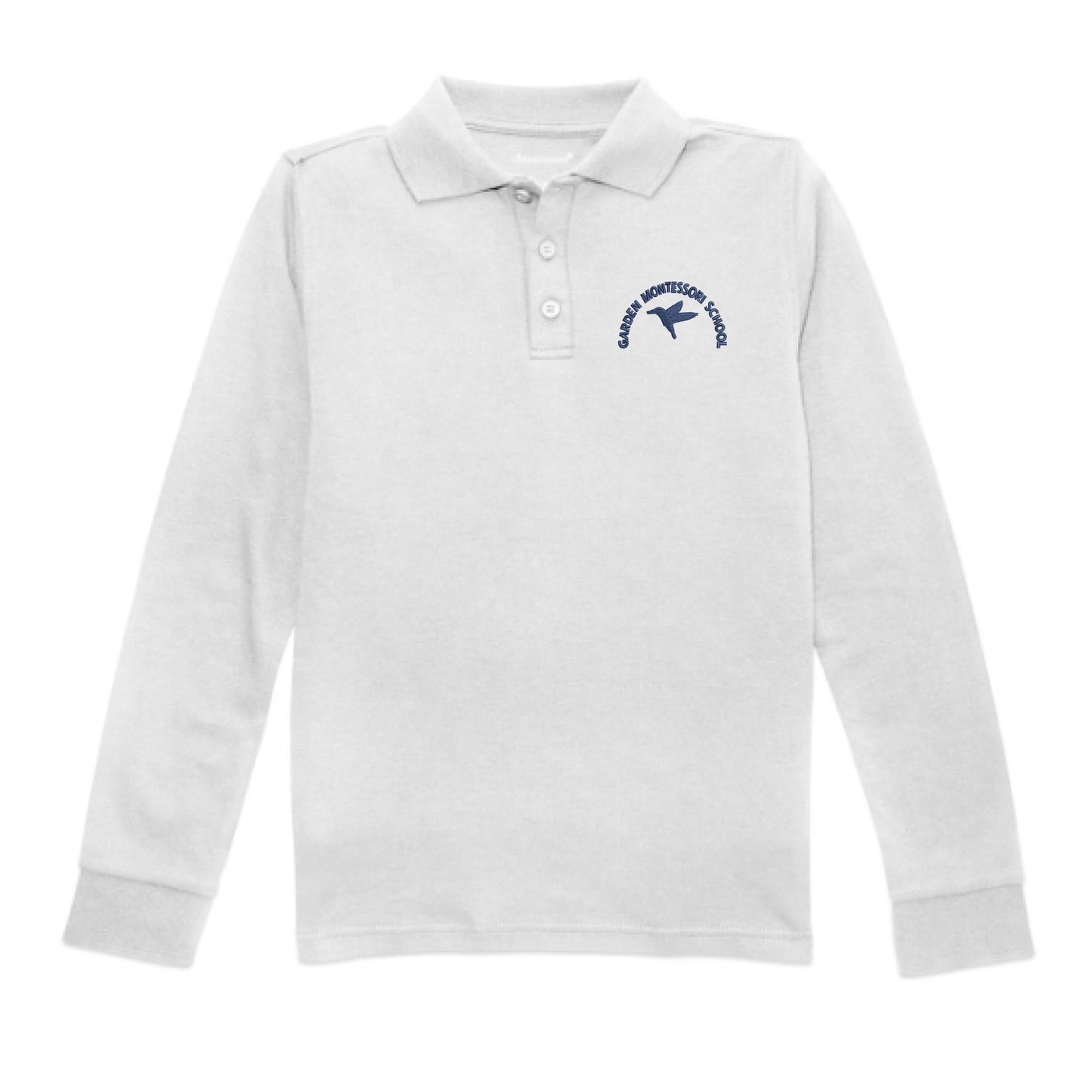 Garden Montessori School - Long Sleeve Cotton Polo