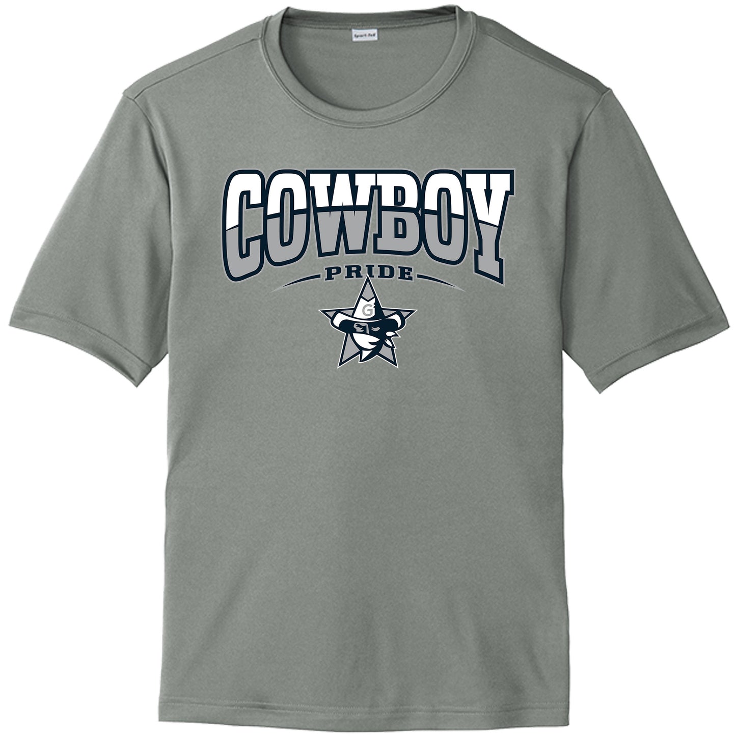 Gaither High School Drifit Shirt with Printed Cowboys Logo