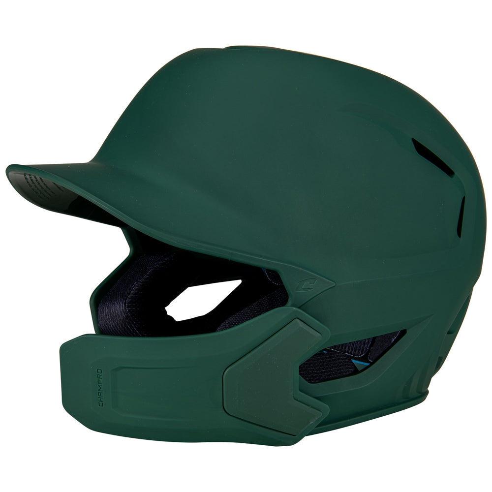 HXE Matte Batting Helmet w/ Jaw Guard