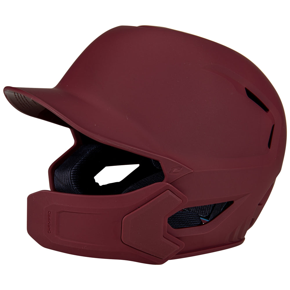 HXE Matte Batting Helmet w/ Jaw Guard – Red's Team Sports