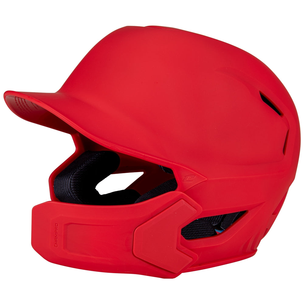 HXE Matte Batting Helmet w/ Jaw Guard – Red's Team Sports