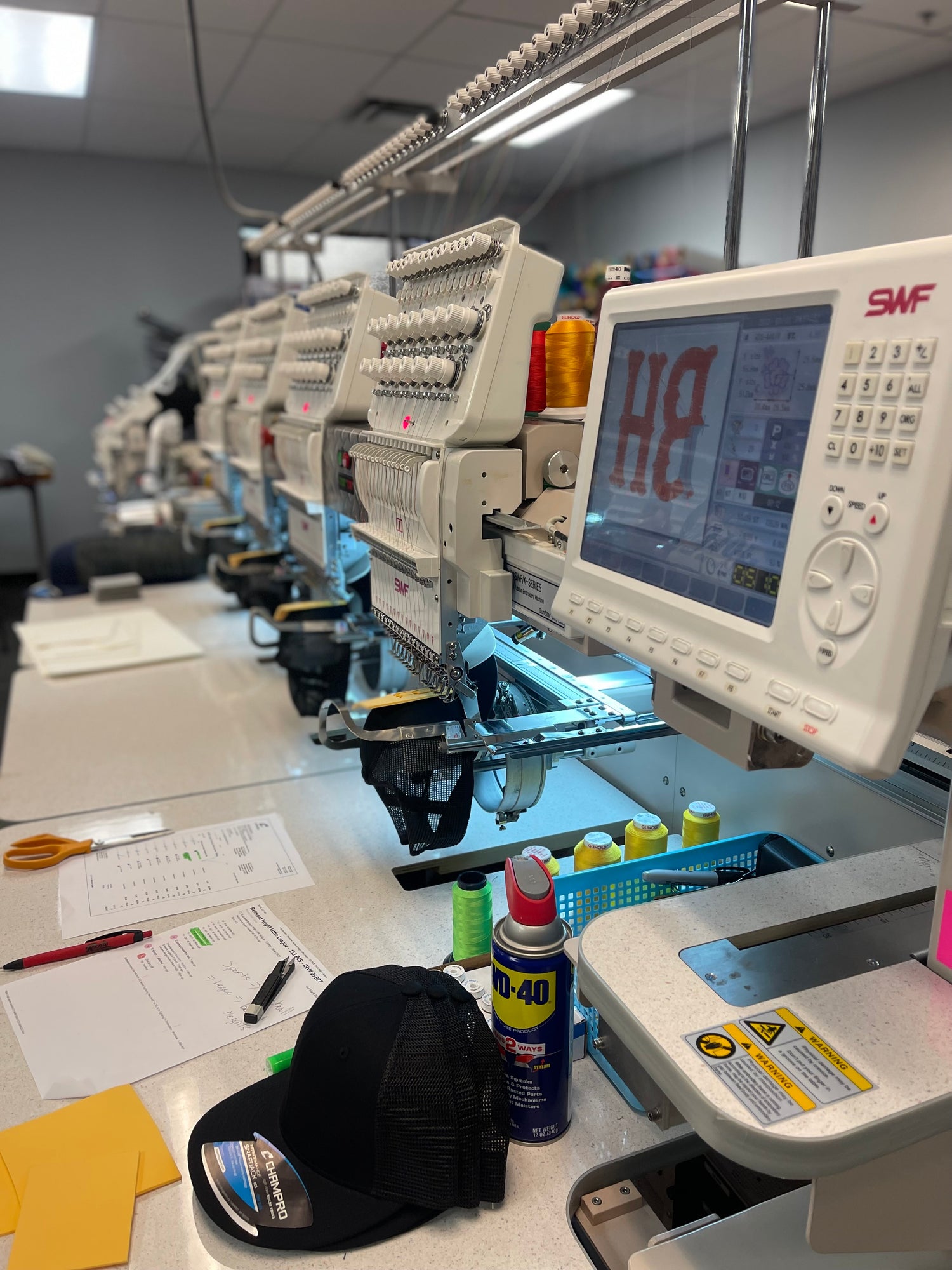Embroidery Machine Sewing Caps