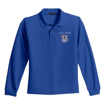 LP Middle School Unisex Longsleeve Cotton Polo - SPECIAL ORDER!