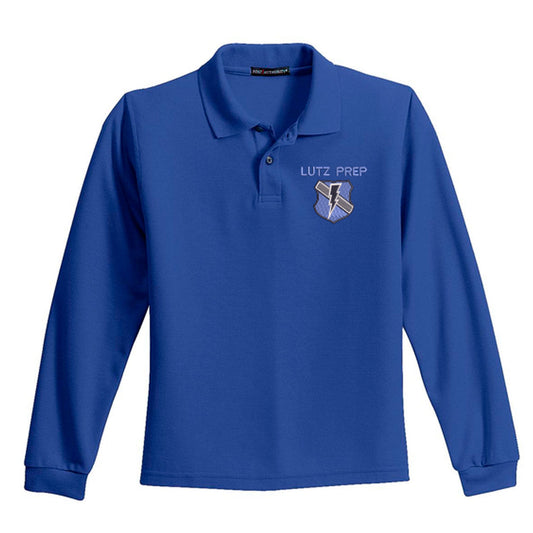 LP Middle School Unisex Longsleeve Cotton Polo - SPECIAL ORDER!