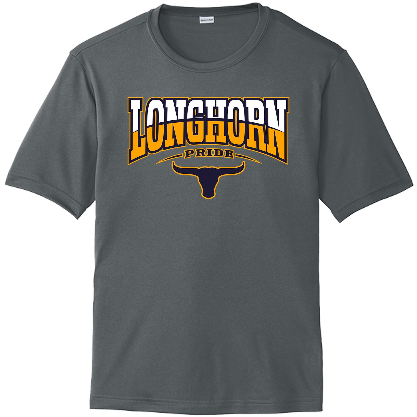 Lennard High School Drifit Shirt with Printed Longhorns Logo