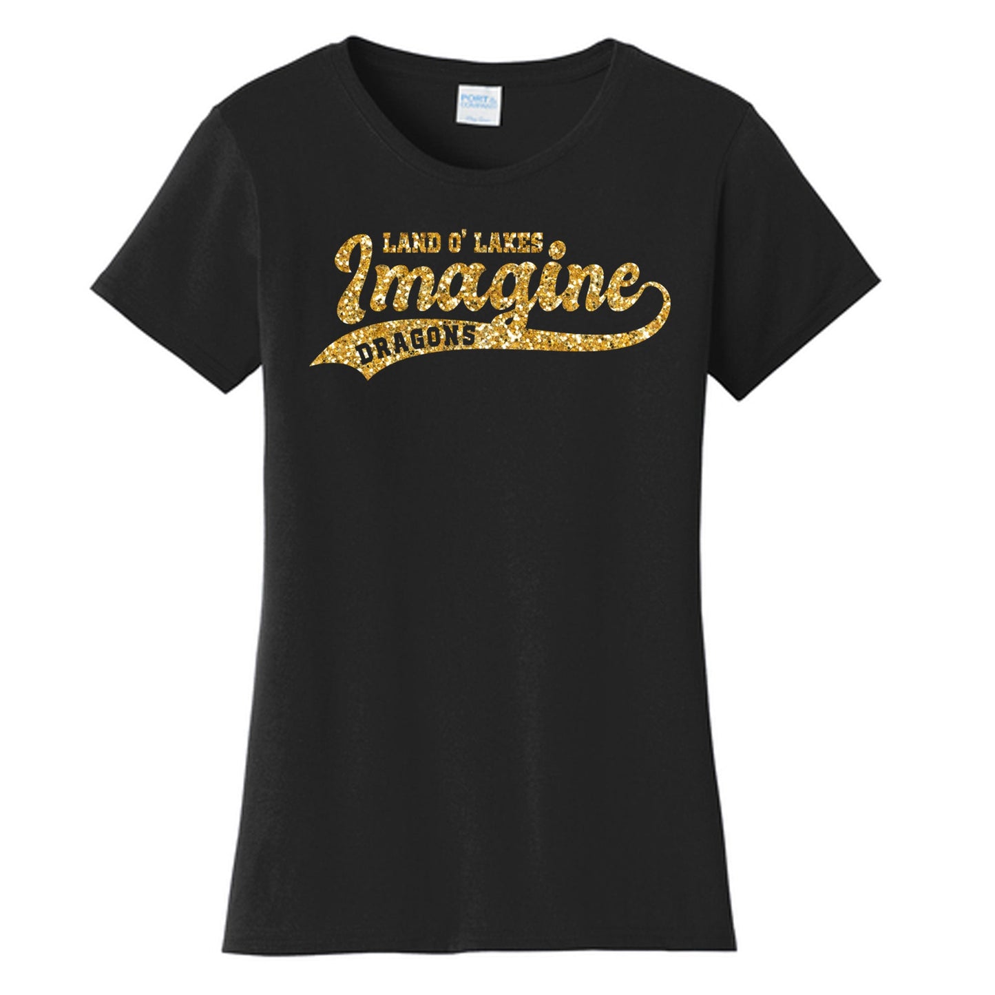 Imagine School Land O' Lakes Parent Ladies Spirit Tee Glitter