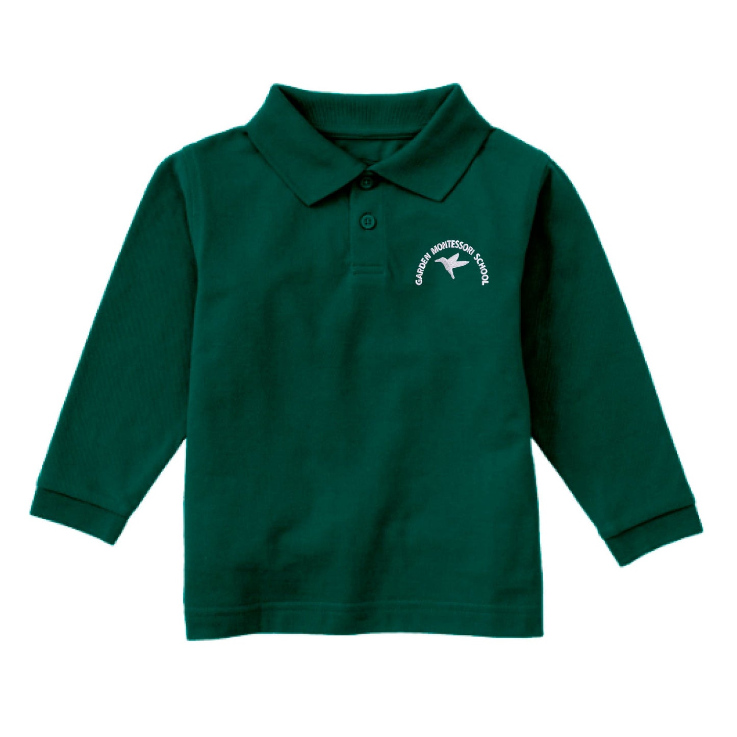 Garden Montessori School - Toddler Long Sleeve Cotton Polo