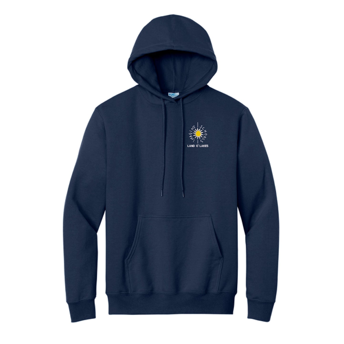 Imagine School Land O' Lakes Elementary Fleece Pullover Hooded Sweatshirt with LC EMB Logo (Elementary School Only)