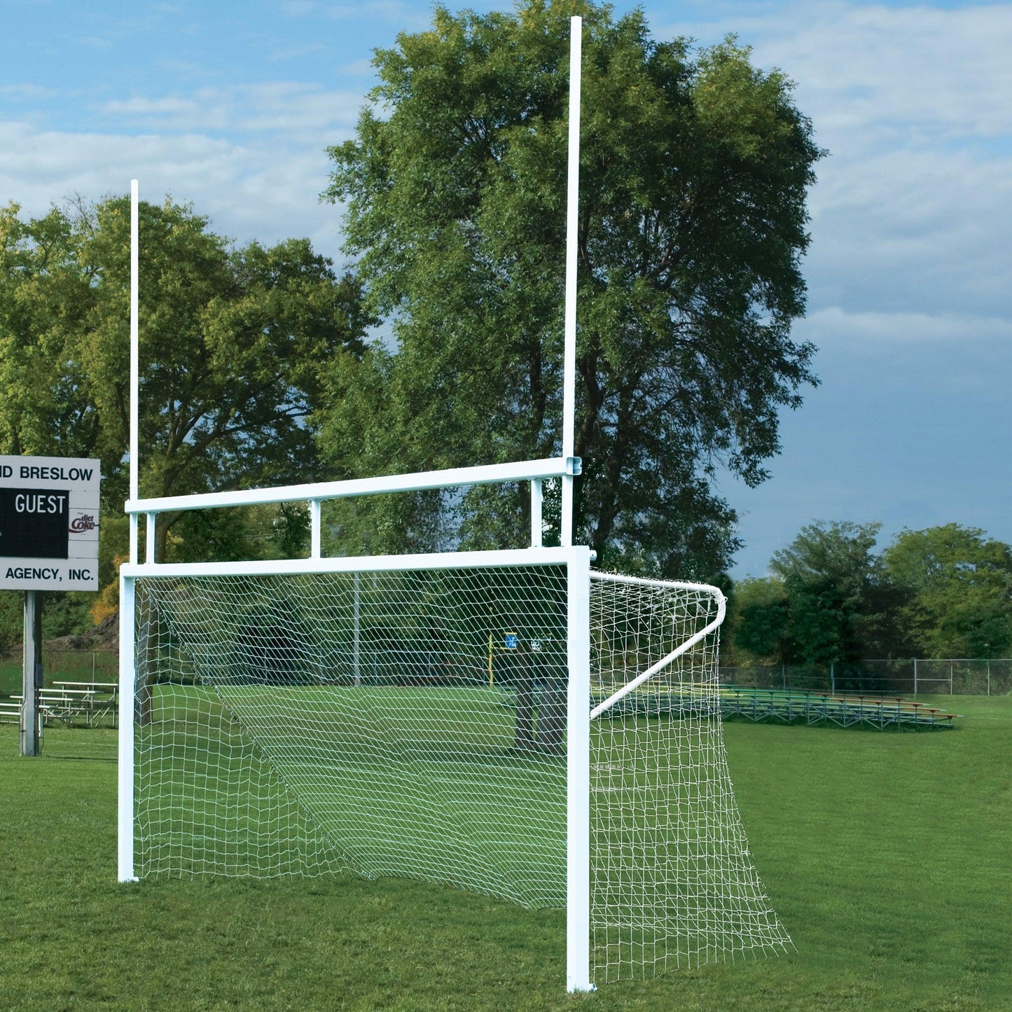 Combo Soccer/Football In-Ground Aluminum Goals