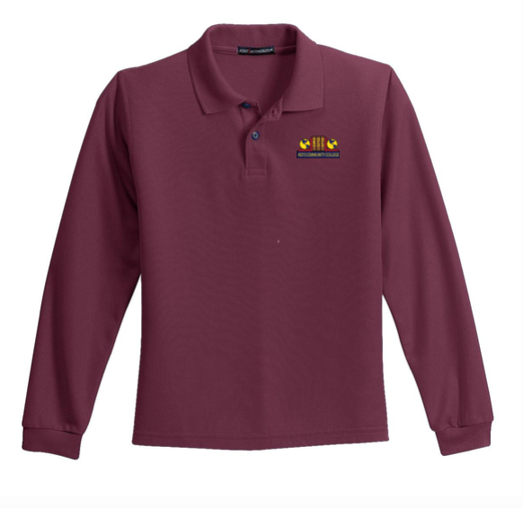 KCC South Basic Elementary Longsleeve Cotton Polo - Special Order!