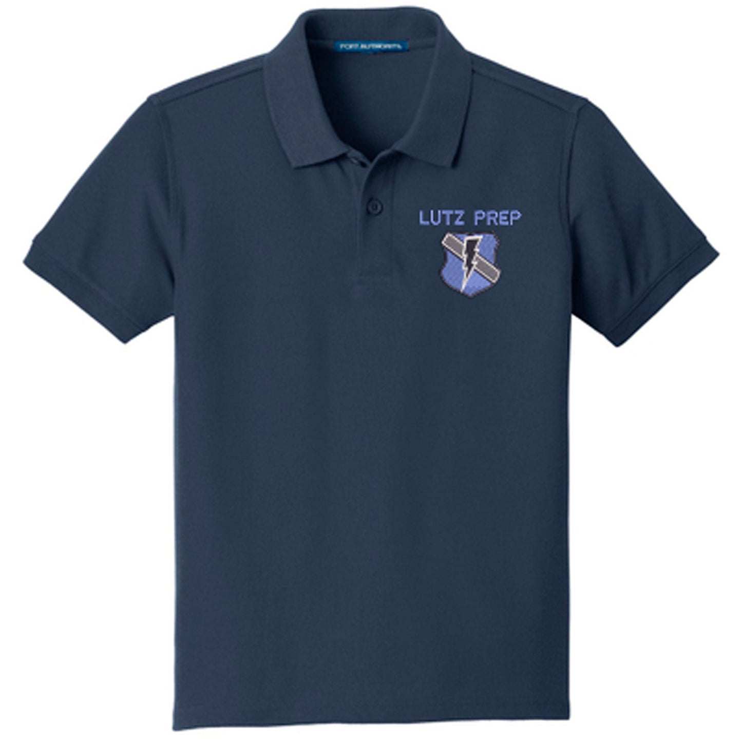 LP Elementary Unisex Cotton Polo (Light Blue & Navy)