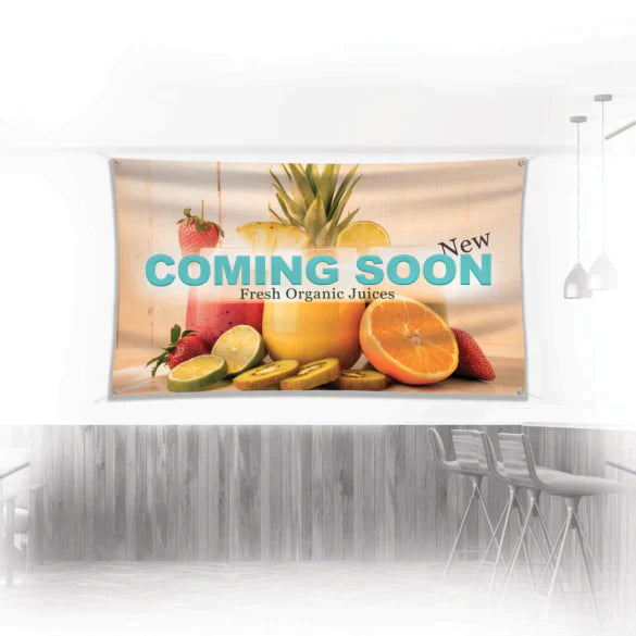 13oz. Scrim Vinyl Outdoor Banner - 6 feet (72 Inches) x 4 feet (48 Inches)