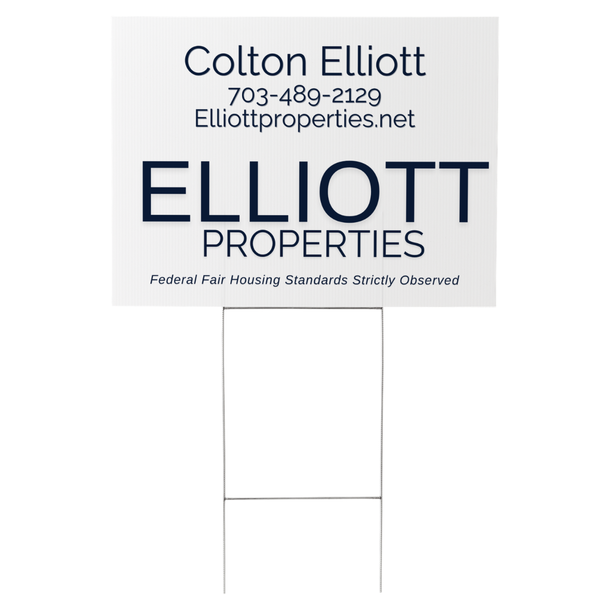 Elliott Properties - 24x18 Snipe Signs