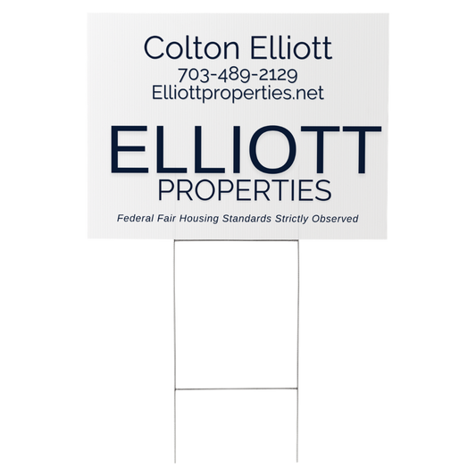 Elliott Properties - 24x18 Snipe Signs