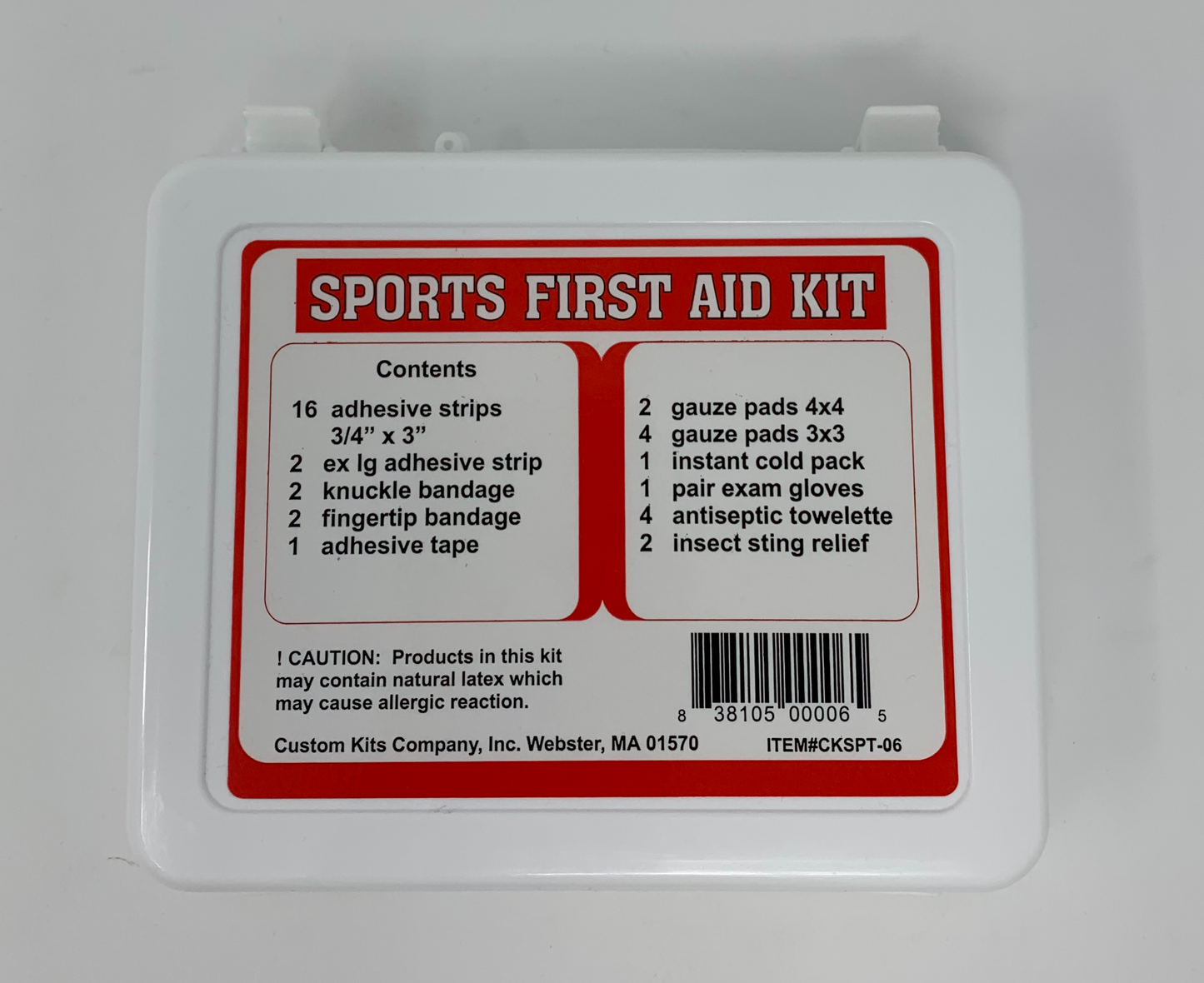 Sports First Aid Kit Back Image