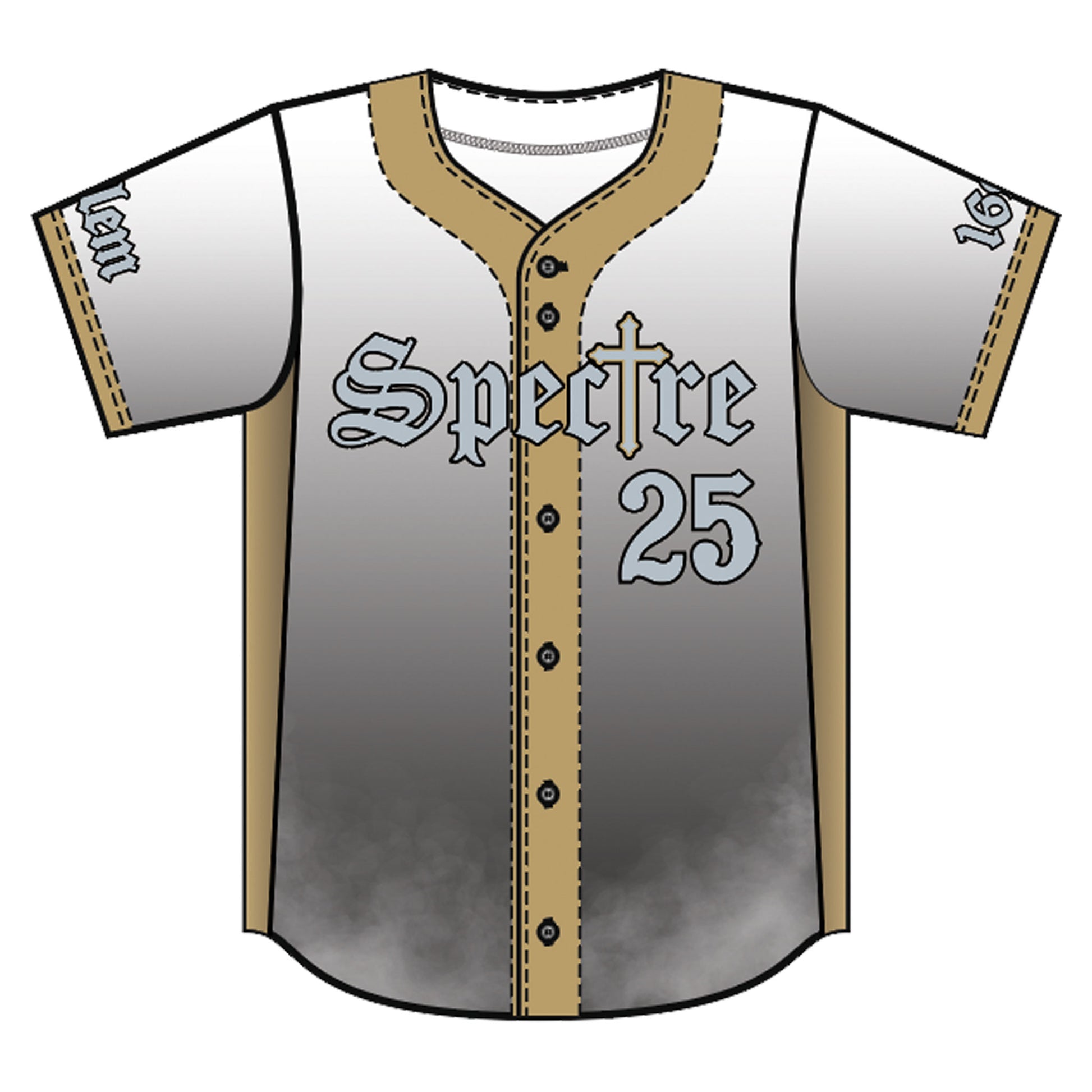 Fully Sublimated Custom Baseball Uniform | YoungSpeeds 1 - Two Buttons