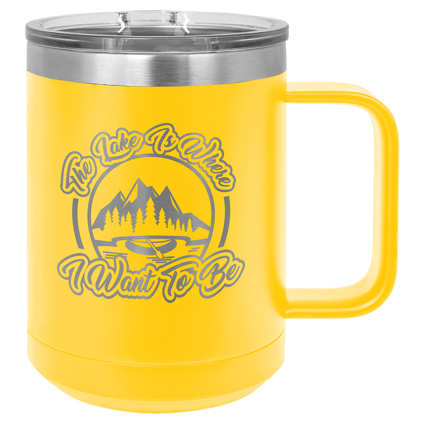 Custom Logo'd - Polar Camel 15 oz. Vacuum Insulated Mug with Slider Lid