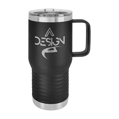 Polar Camel 20 oz. Vacuum Insulated Travel Mug with Slider Lid Black