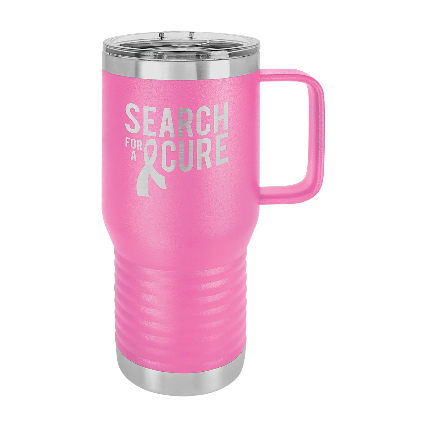 Polar Camel 20 oz. Vacuum Insulated Travel Mug with Slider Lid Pink