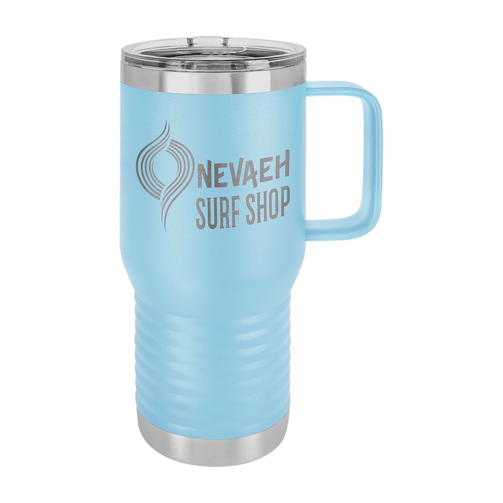 Polar Camel 20 oz. Vacuum Insulated Travel Mug with Slider Lid Light Blue