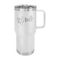Polar Camel 20 oz. Vacuum Insulated Travel Mug with Slider Lid White