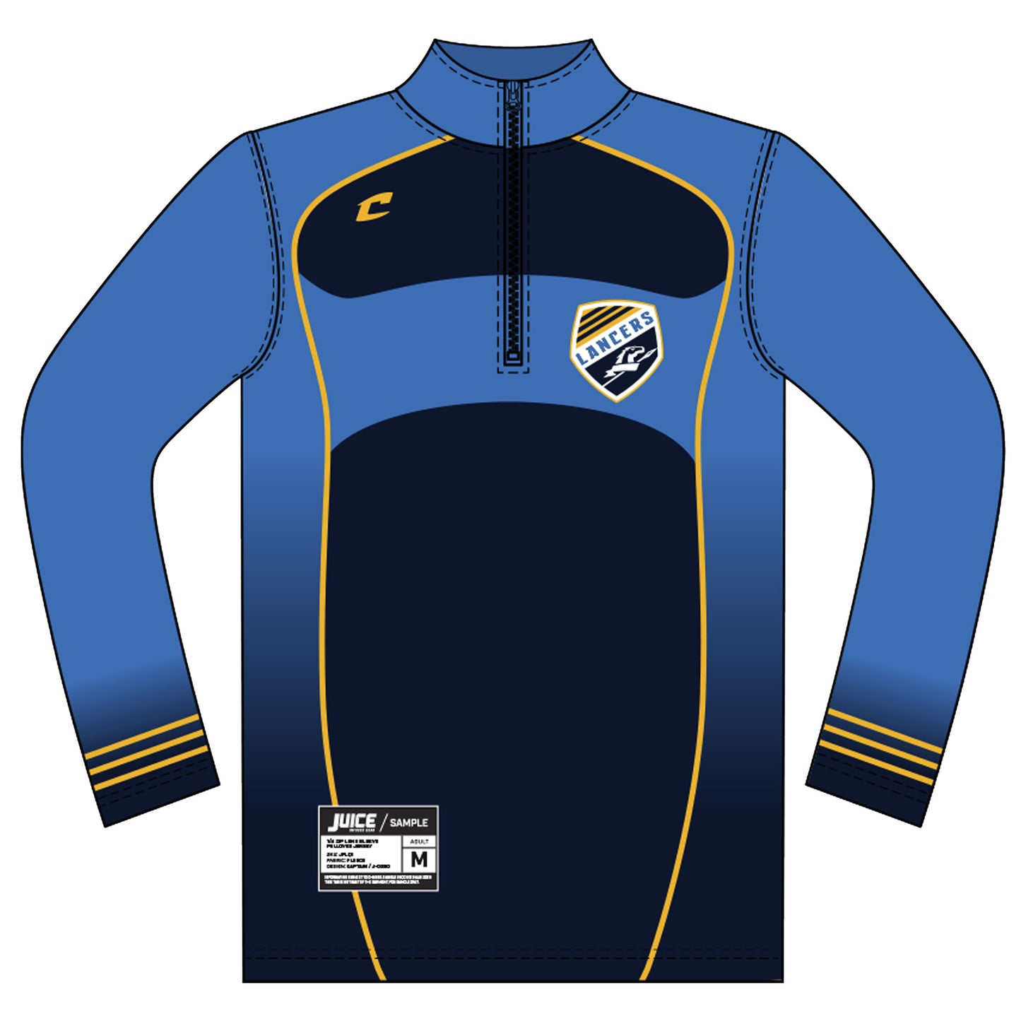 Champro Sublimated 1/4 Zip Long Sleeve Pullover