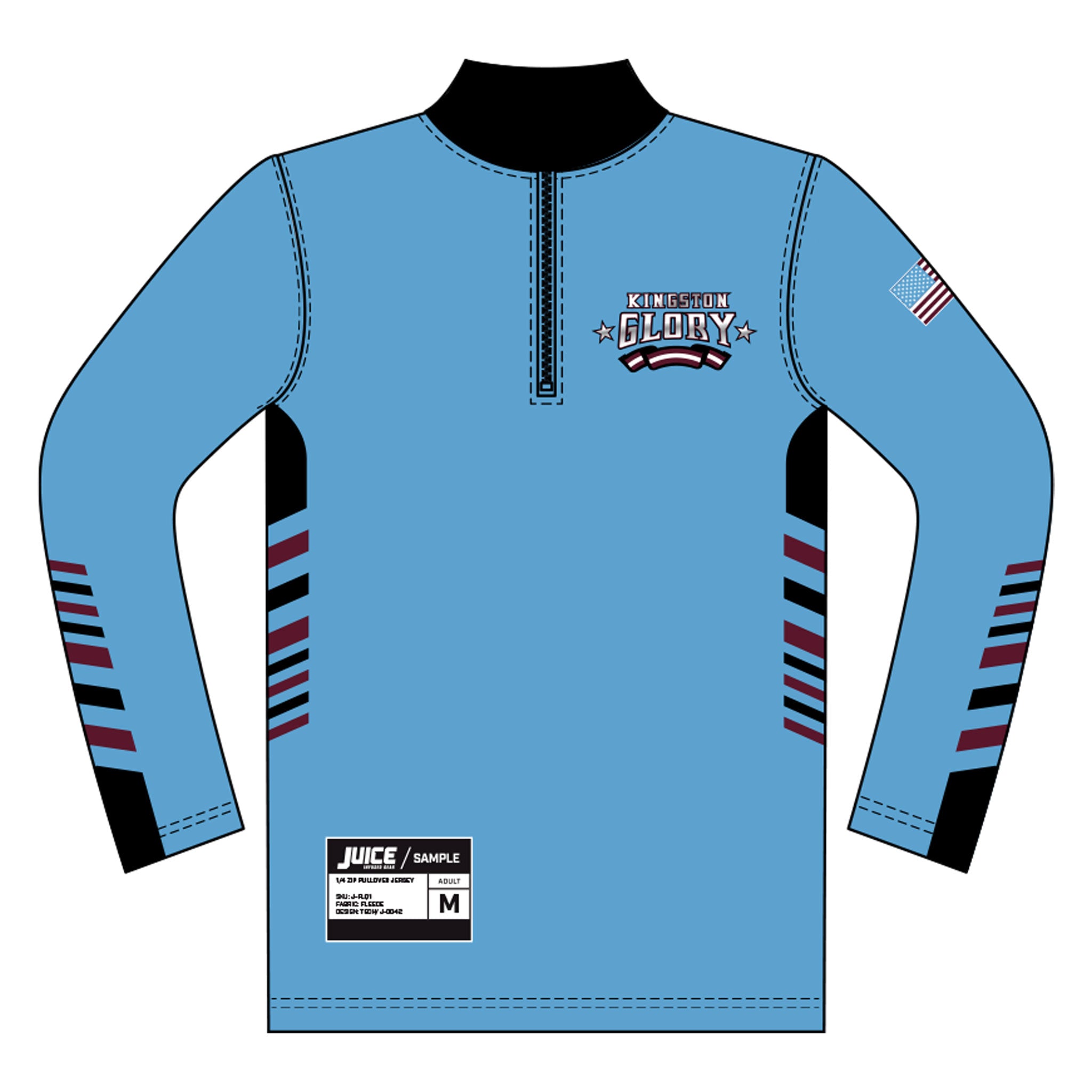 Champro Sublimated 1/4 Zip Long Sleeve Pullover – Red's Team