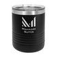 Custom Logo'd - 10 oz. Polar Camel Vacuum Insulated Tumbler w/Clear Lid Black