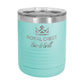 Custom Logo'd - 10 oz. Polar Camel Vacuum Insulated Tumbler w/Clear Lid Teal