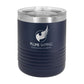 Custom Logo'd - 10 oz. Polar Camel Vacuum Insulated Tumbler w/Clear Lid Navy