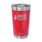 Custom Logo'd - 16 oz. Polar Camel Pint w/Silder Lid Red