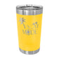 Custom Logo'd - 16 oz. Polar Camel Pint w/Silder Lid Yellow