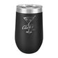 Polar Camel 16 oz. Vacuum Insulated Stemless Wine Tumbler with Lid Black