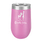 Polar Camel 16 oz. Vacuum Insulated Stemless Wine Tumbler with Lid Light Purple