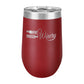 Polar Camel 16 oz. Vacuum Insulated Stemless Wine Tumbler with Lid Maroon