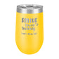 Polar Camel 16 oz. Vacuum Insulated Stemless Wine Tumbler with Lid Yelllow