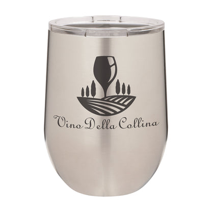 Polar Camel 12 oz. Vacuum Insulated Stemless Wine Tumbler with Lid Stainless Steel