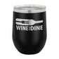 Polar Camel 12 oz. Vacuum Insulated Stemless Wine Tumbler with Lid Black