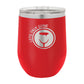 Polar Camel 12 oz. Vacuum Insulated Stemless Wine Tumbler with Lid Red